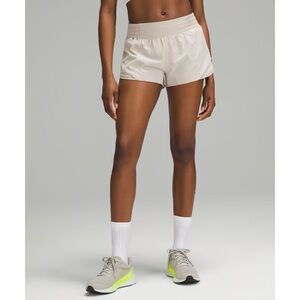 Lululemon Hotty Hot High-Rise Lined Short 2.5 Mojave Tan